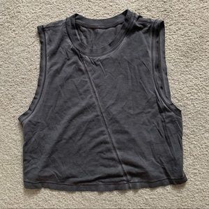 Grey Lululemon Crop